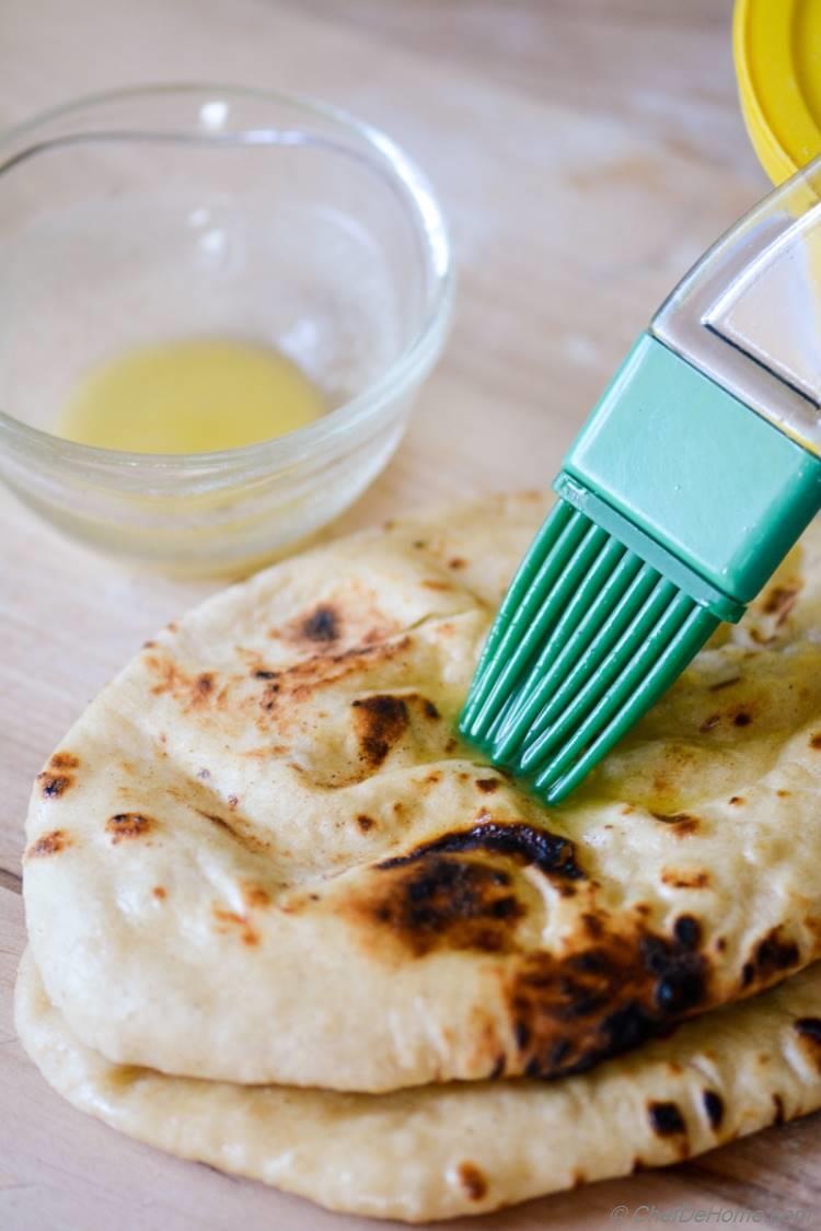 Homemade Butter Naan Bread for Easy Indian Dinner at Home | chefdehome.com