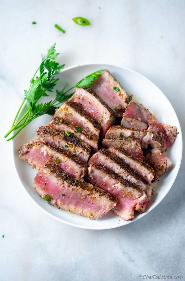 Seared Tuna for Salad Nicoise