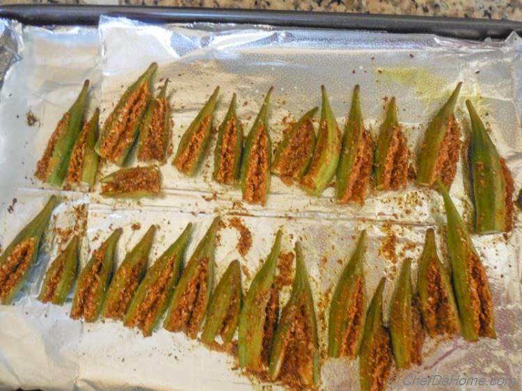 Homemade Creole Seasoned Baked Okra Fries with Lime-Cilantro Dip