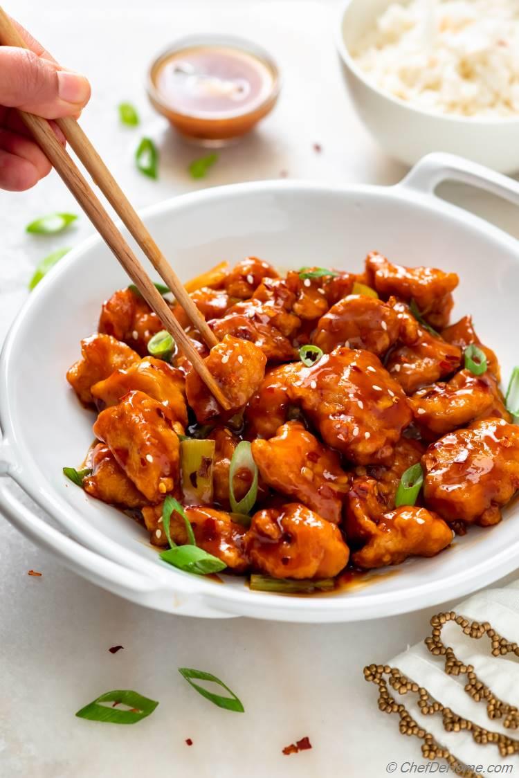 Crispy Sticky Tangy Sweet Orange Chicken