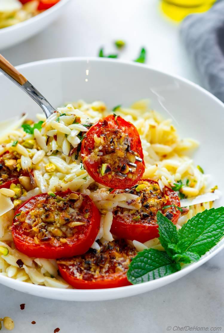 Orzo Pasta Recipe with Tomatoes