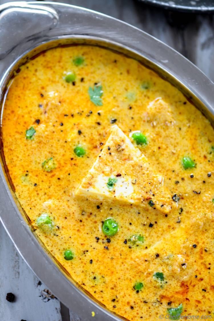 Restaurant style Indian Dum Paneer Kali Mirch at home in just 28 minutes. Gluten free and can be made vegan | chefdehome.com