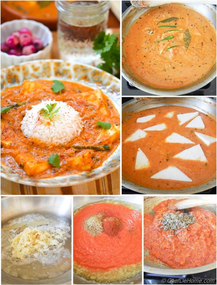 Paneer Butter Masala Recipe with Step Photos