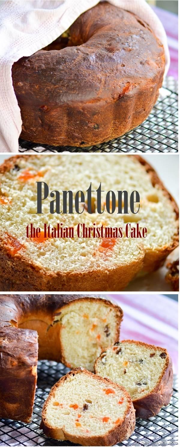 Closer Look at Festive and Rich Christmas Panettone Cake