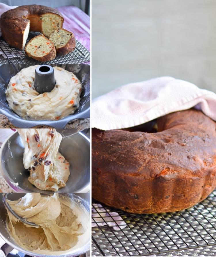 Making of Italian Christmas Panettone Cake