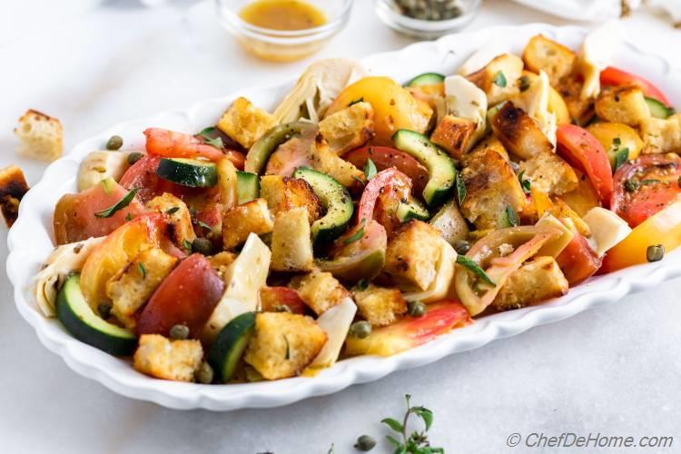 Heirloom Tomatoes Panzanella