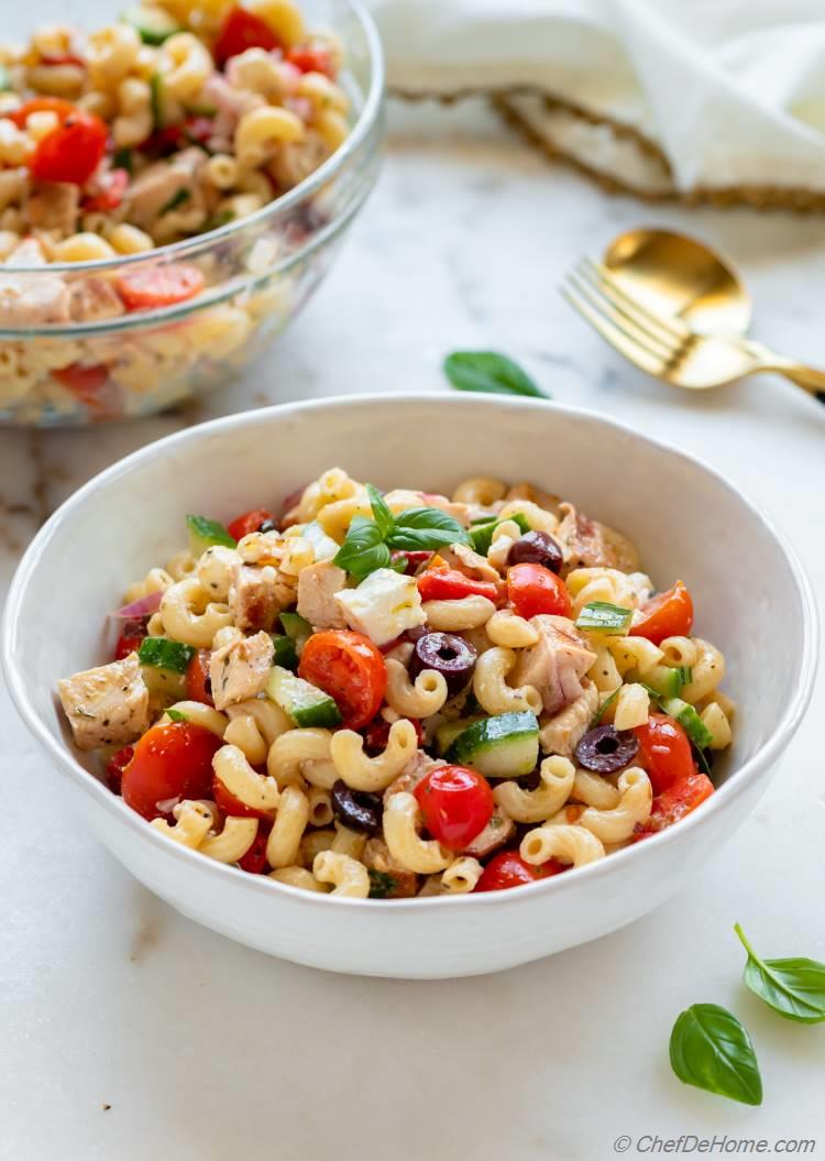 Italian Chicken Pasta Salad