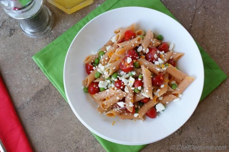 Summer Pasta Salad with Lite Dressing