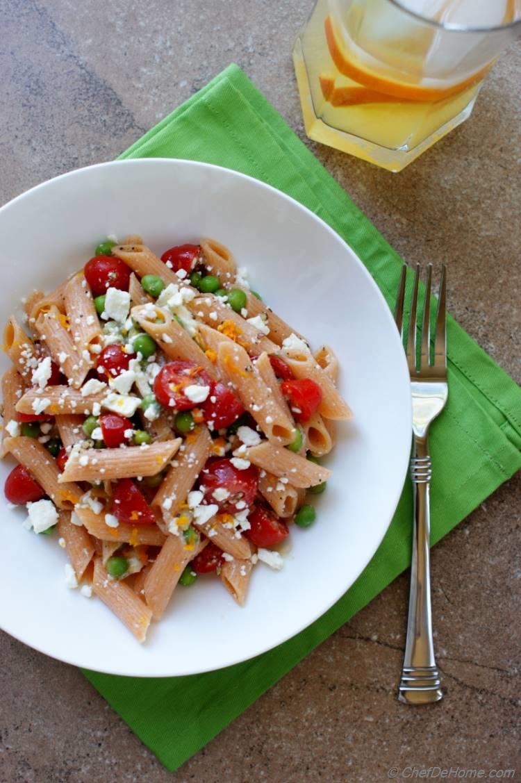 Summer Pasta Salad with Lite Dressing