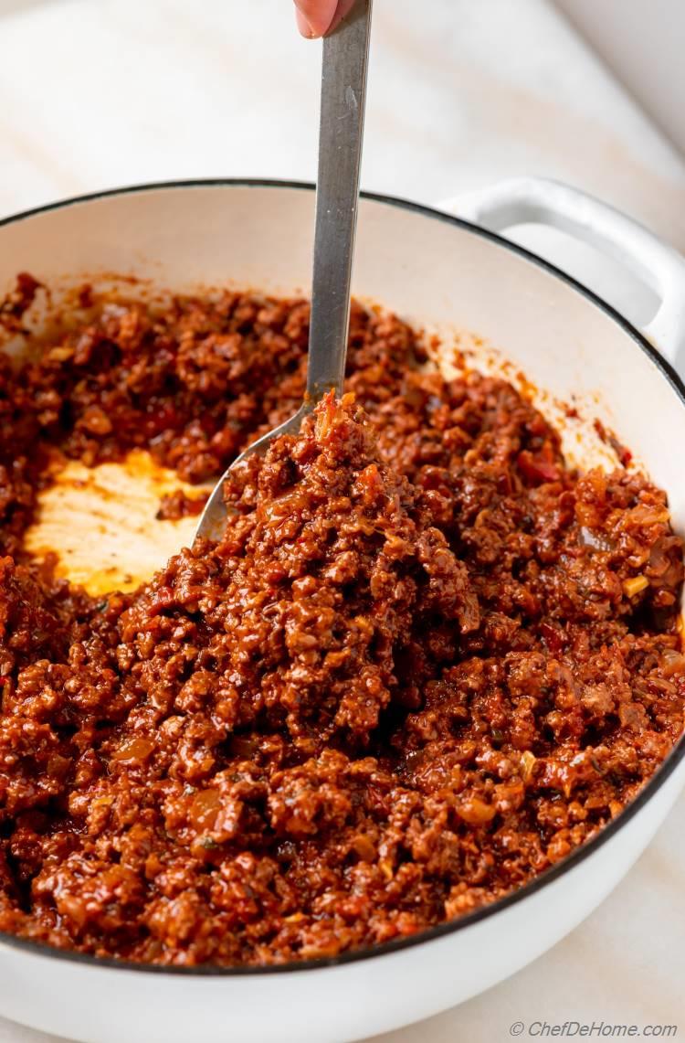 Lamb Meat Sauce for Pastitsio