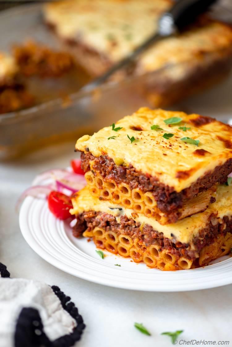 Pastitsio Greek Lasagna