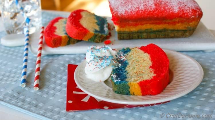 Patriotic Pound Cake