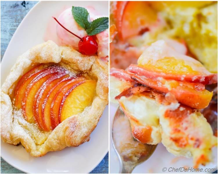Summer Rustic Peach Galettes with Step-by-Step Pictures