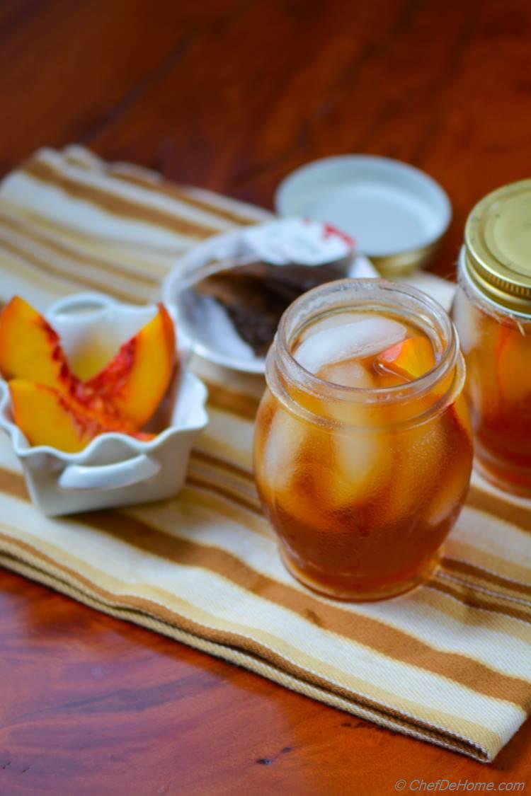 Chilled Peach Ice Tea Recipe