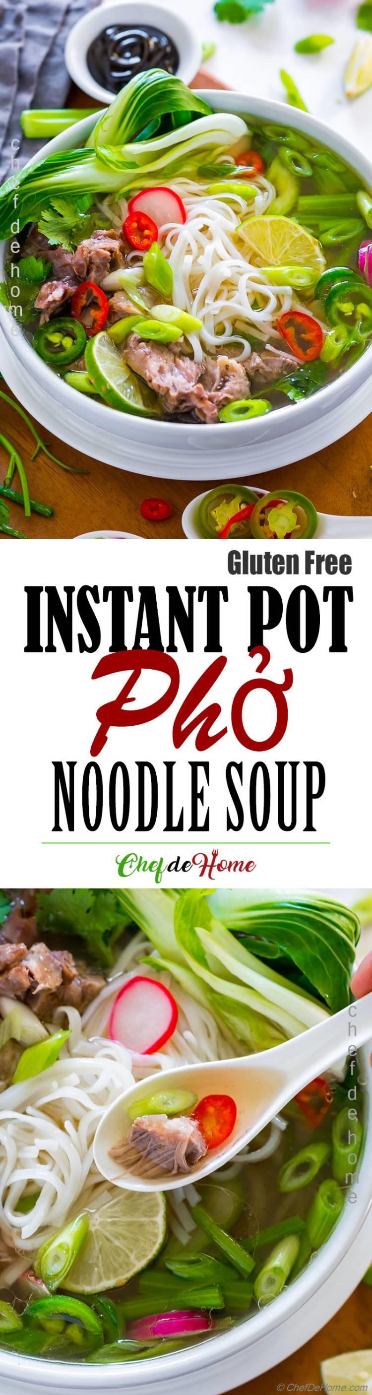 Pho Vietnamese Noodle Soup with rich and delicious broth