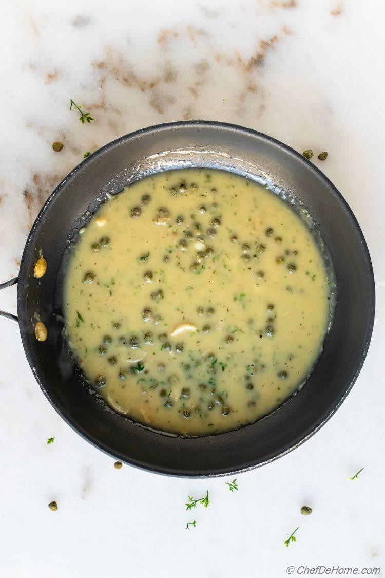 Piccata Sauce for Salmon Piccata