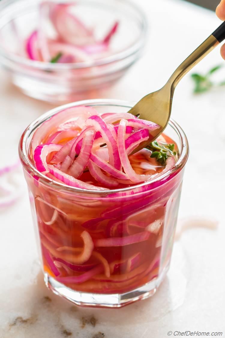 Easy Sweet Pickled Red Onions