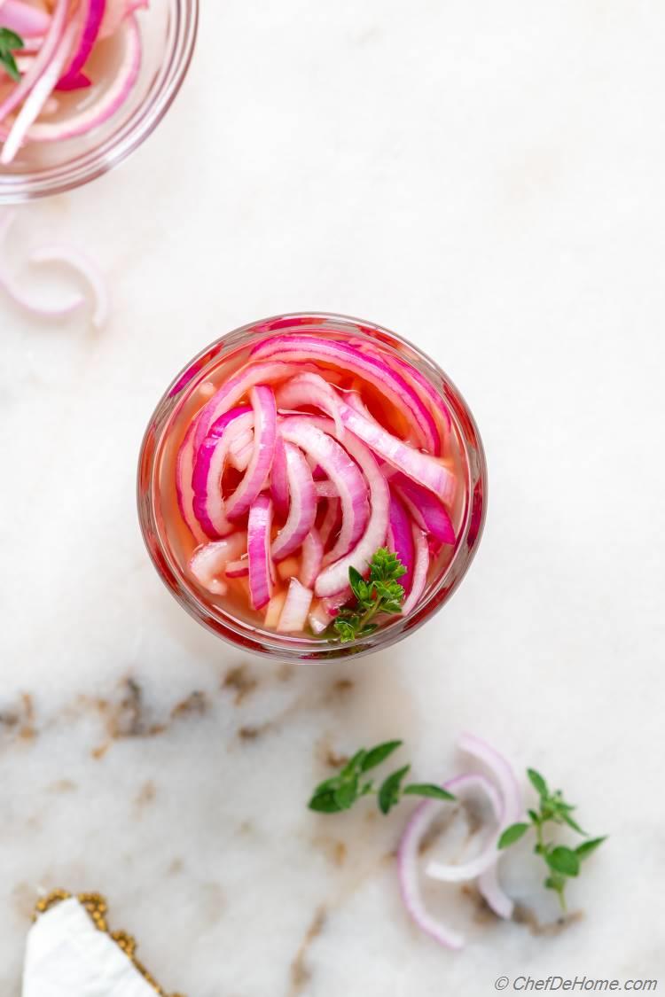 homemade pickled red onions