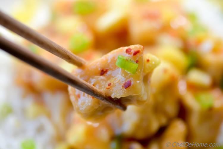 Sweet and Sour Pineapple Tofu