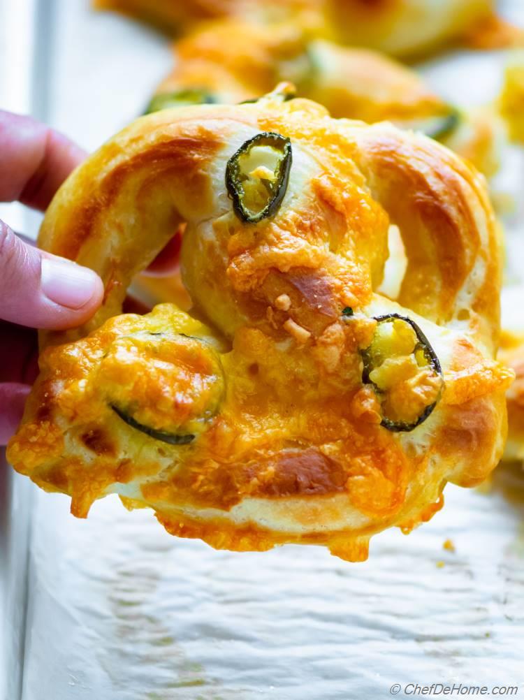 Soft Homemade Giant Jalapeno Pretzels Recipe