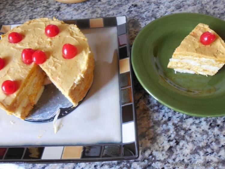 Orange Pumpkin Mousse Cake