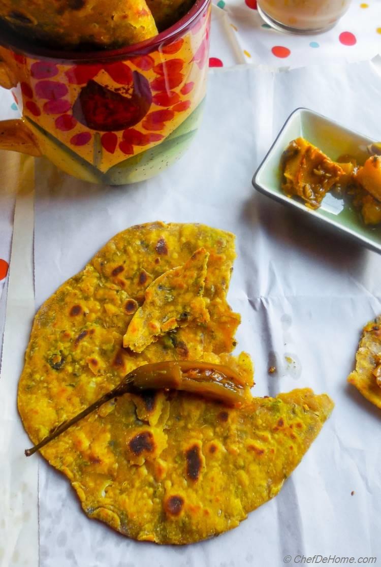 Healthy Chickpea Flour Flat Bread | Punjabi Missi Roti | chefdehome.com