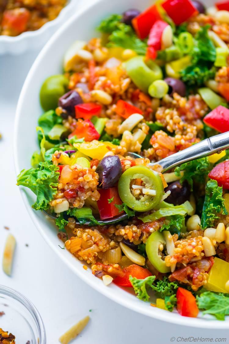 Ultimate Greek Quinoa Salad Recipe | ChefDeHome.com