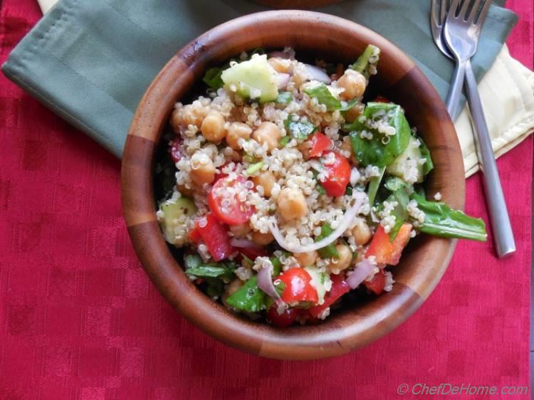 Earthy and Flavorful Quinoa and Chickpea Salad