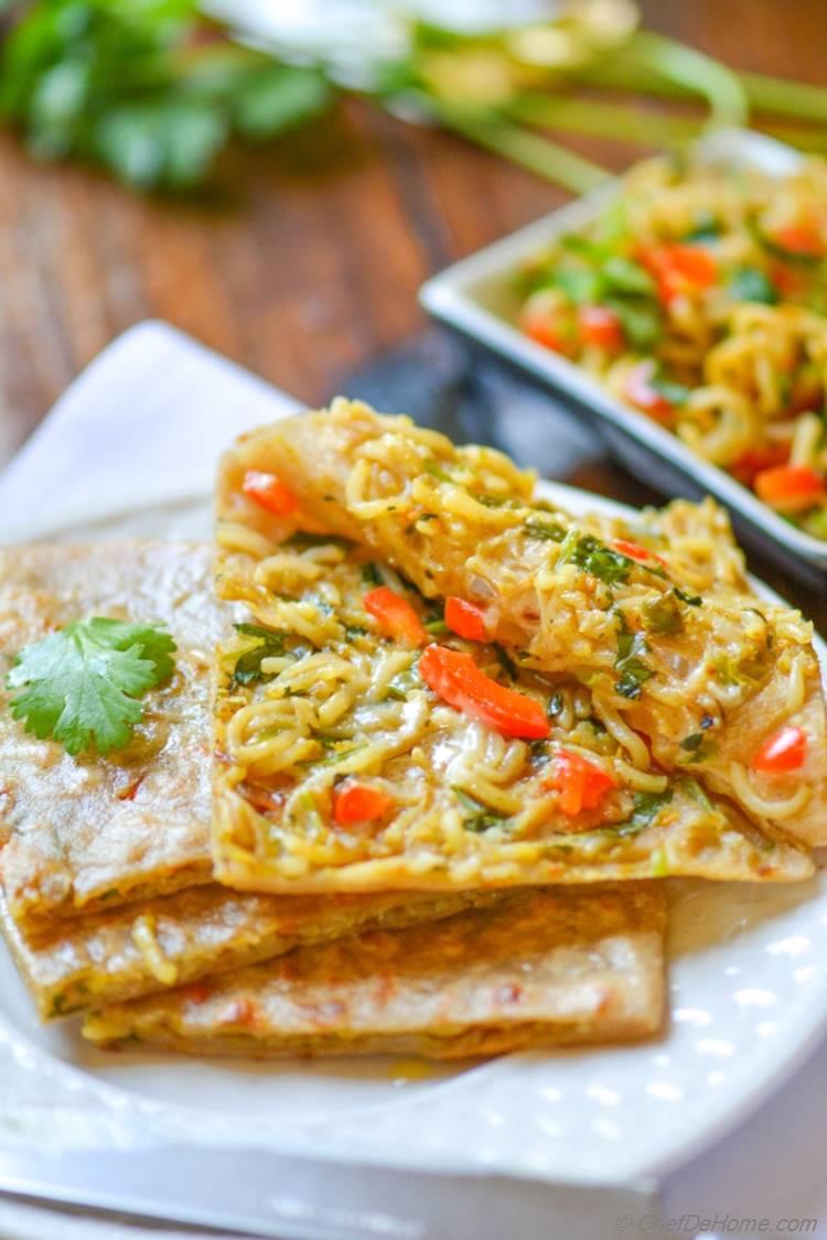 Ramen Noodles! My childhood favorite snack wrapped in whole wheat bread package!