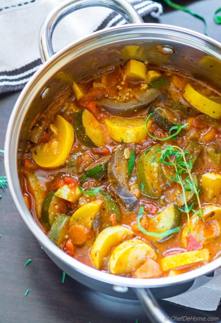 The Best Ratatouille Stew healthy vegan and gluten free