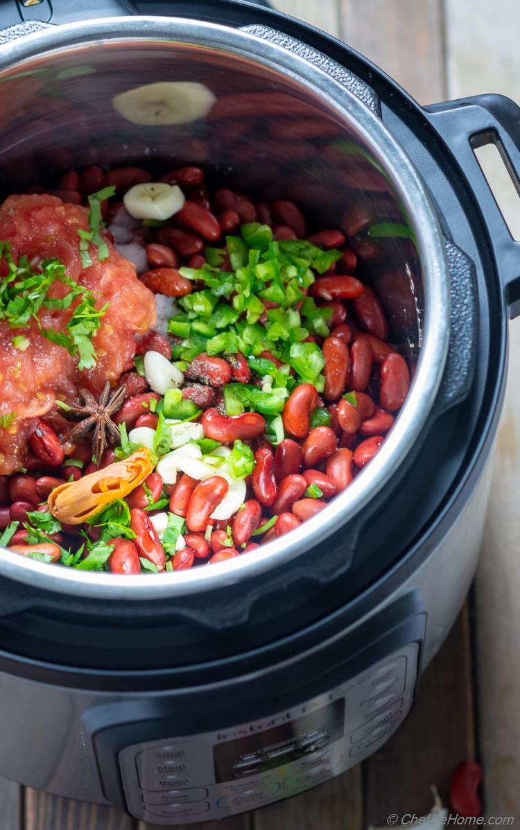 Raw Red Beans in Instant Pot