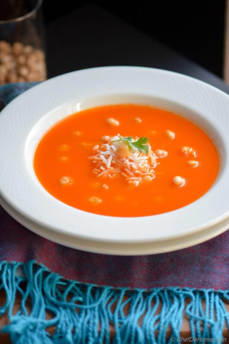 hearty and soul-warming tomato and rice soup