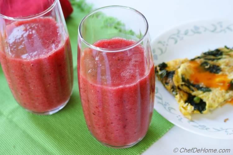 Morning Strawberry Glory Breakfast Smoothie