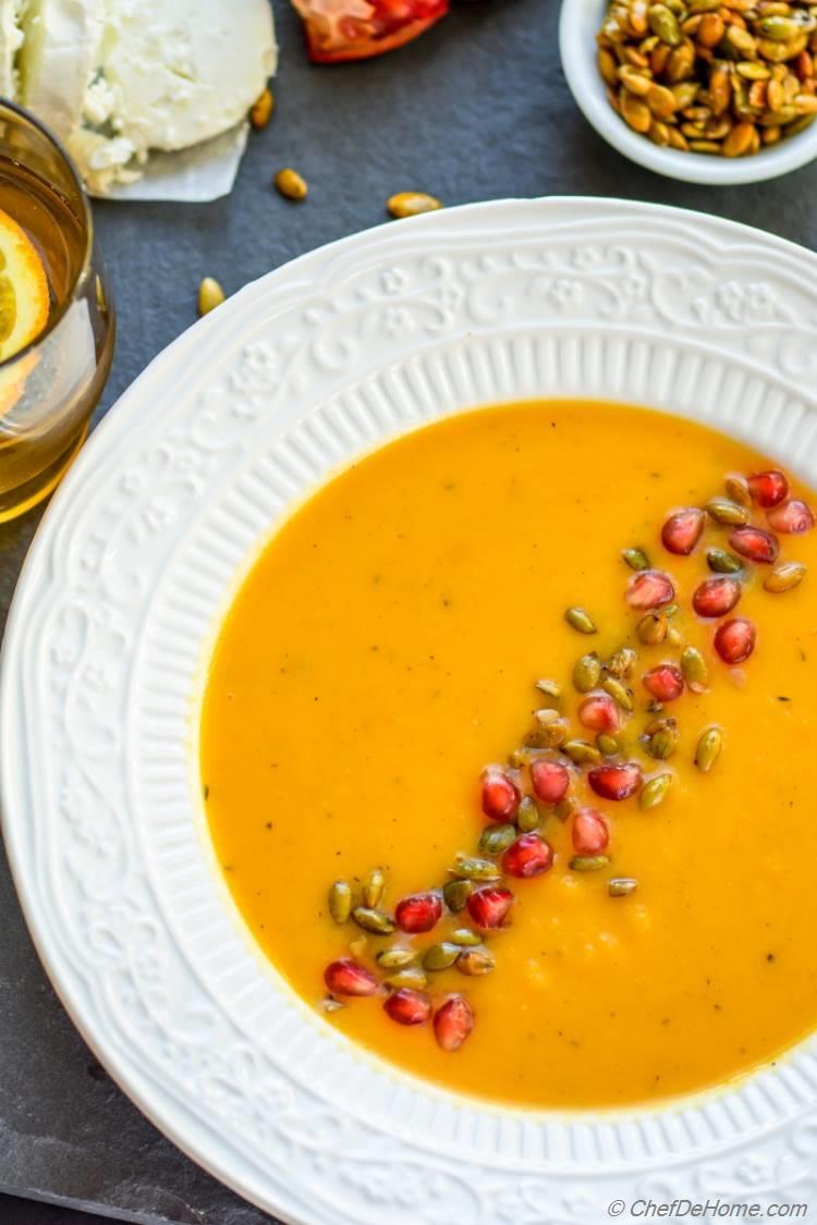 Roasted Butternut Squash Soup | chefdehome.com