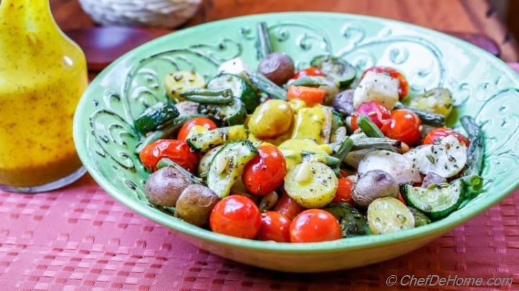 Vegan Flavorful Roasted Vegetables Curry Bowl for an hearty lunch or dinner | chefdehome.com