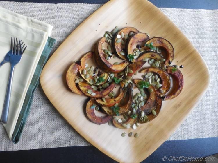 Acorn Squash Salad with Balsamic Dressing