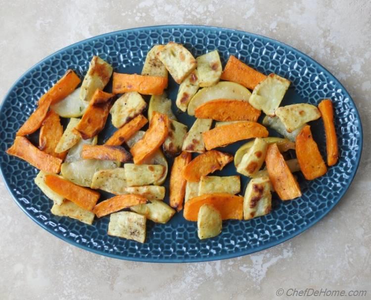 Recipe Roasted Sweet Potatoes with Apple