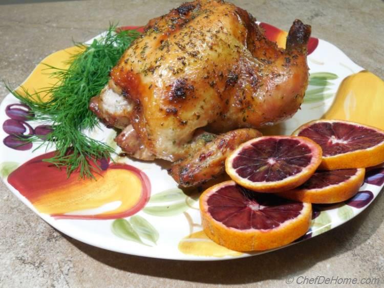 Roasted Game Hen with Stuffing