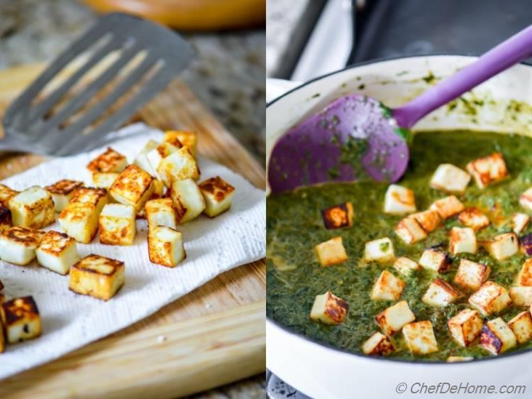 Easy saag curry with fried paneer | chefdehome.com
