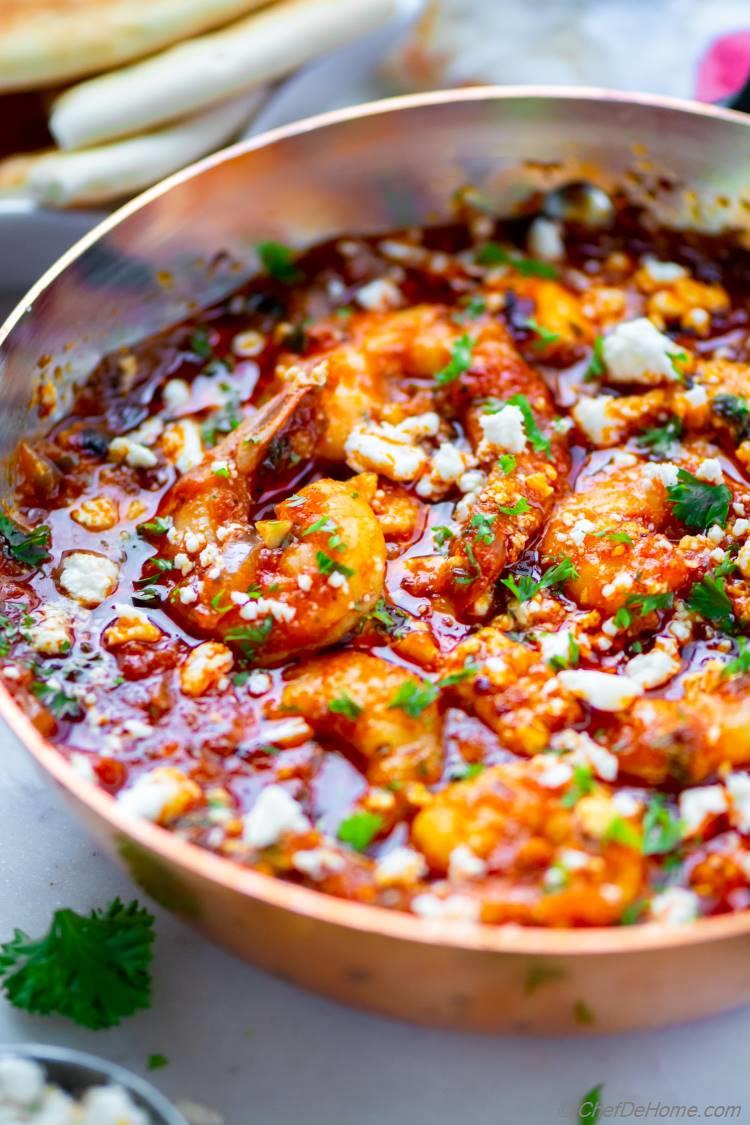 Shrimp Saganaki Recipe