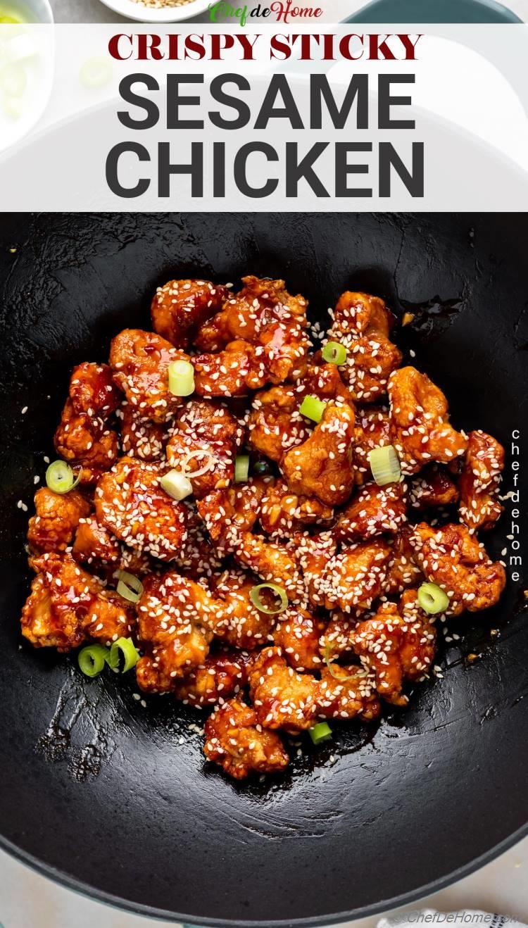 Crispy Sticky Sesame Chicken