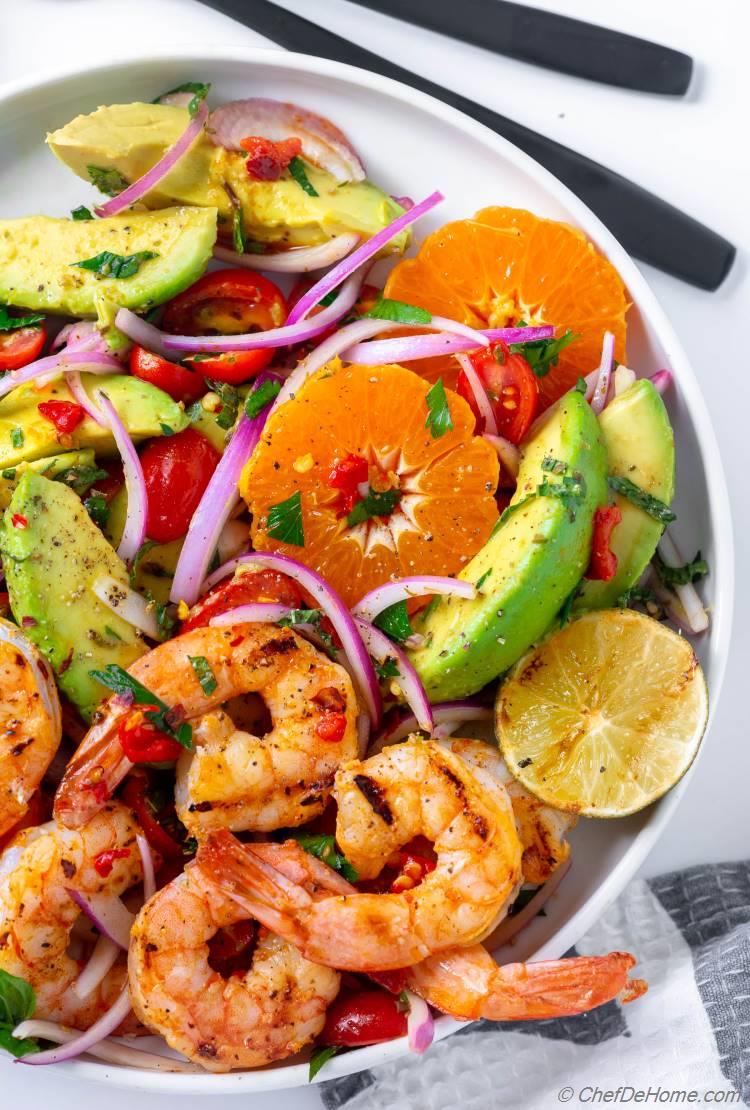 Shrimp Avocado Tomato Salad Recipe