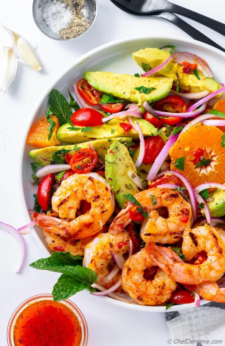 Grilled Shrimp Avocado Salad Recipe Chefdehome Com,Second Year Anniversary Gift Cotton