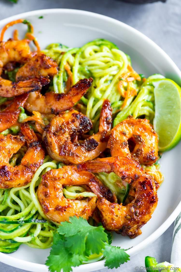 Glazed Chipotle Shrimp ready in just 6 minutes