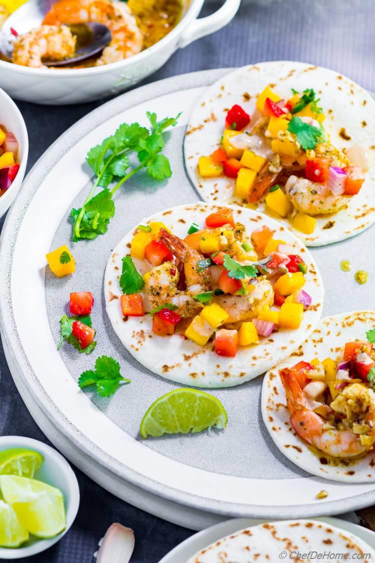 Learn how to make Shrimp Tacos with this easy shrimp taco recipe