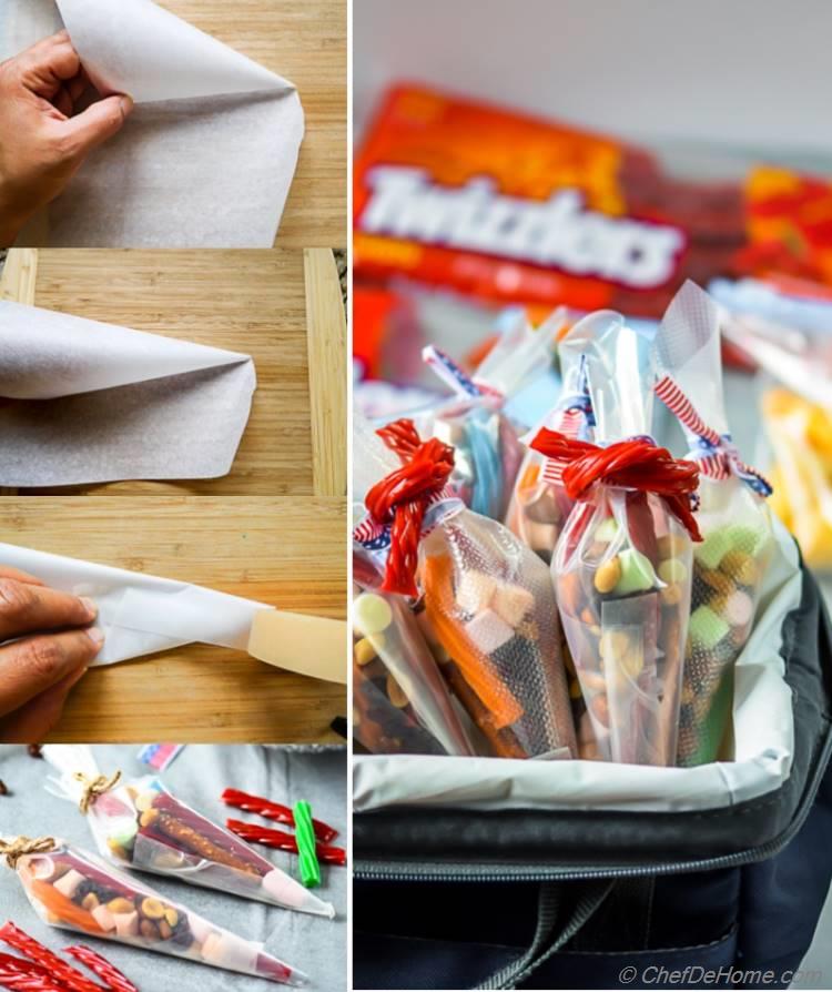  How to make Paper Cones for Road Trip Snacking | chefdehome.com