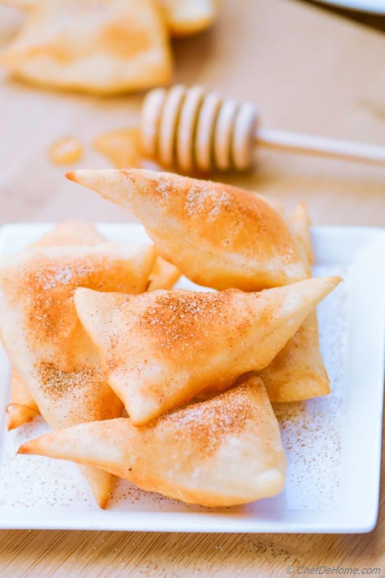 Sopaipillas - Fried Mexican Bread Dessert Simply Scrumptious