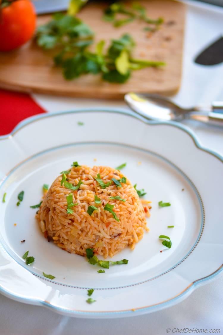 Mexican Tomato Rice - flavorful smoke-y tomato-y !