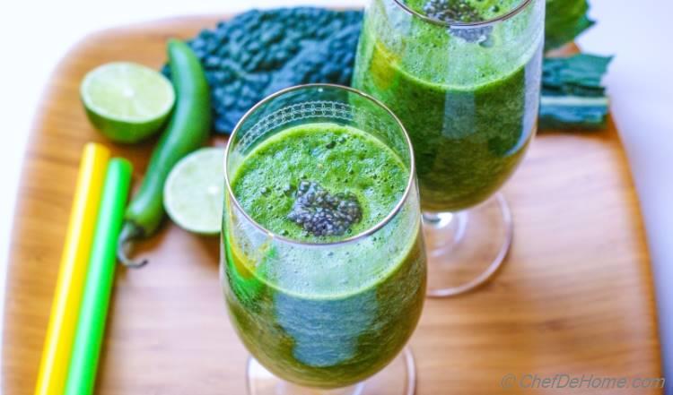 Spicy Greens Anti-oxidant Smoothie