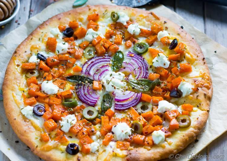 Roasted Butternut Squash Pizza